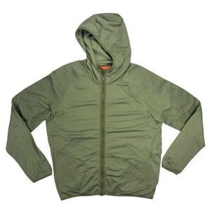 Men's Olive Green Full-Zip Hooded Jacket